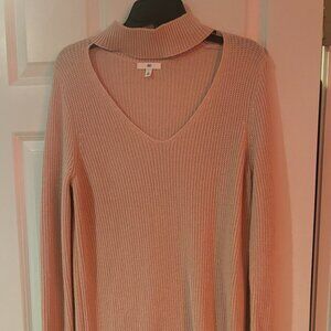 Pink BP Open Neck Dress Sz L